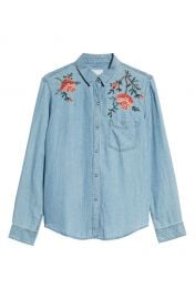 Rails Ingrid Embroidered Chambray Shirt   Nordstrom at Nordstrom